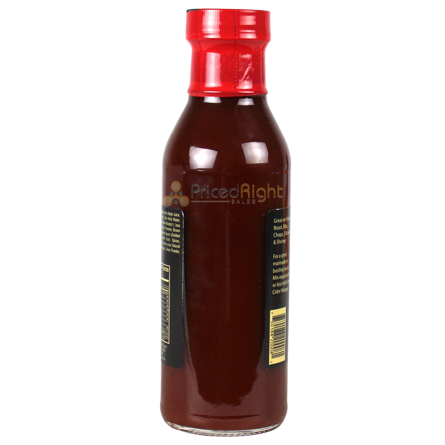 Ole Ray's Red Delicious Apple Bourbon Barbecue and Cooking Sauce 12 Oz 3762