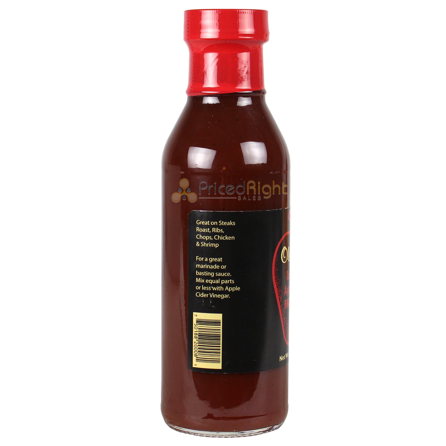 Ole Ray's Red Delicious Apple Bourbon Barbecue and Cooking Sauce 12 Oz 3762
