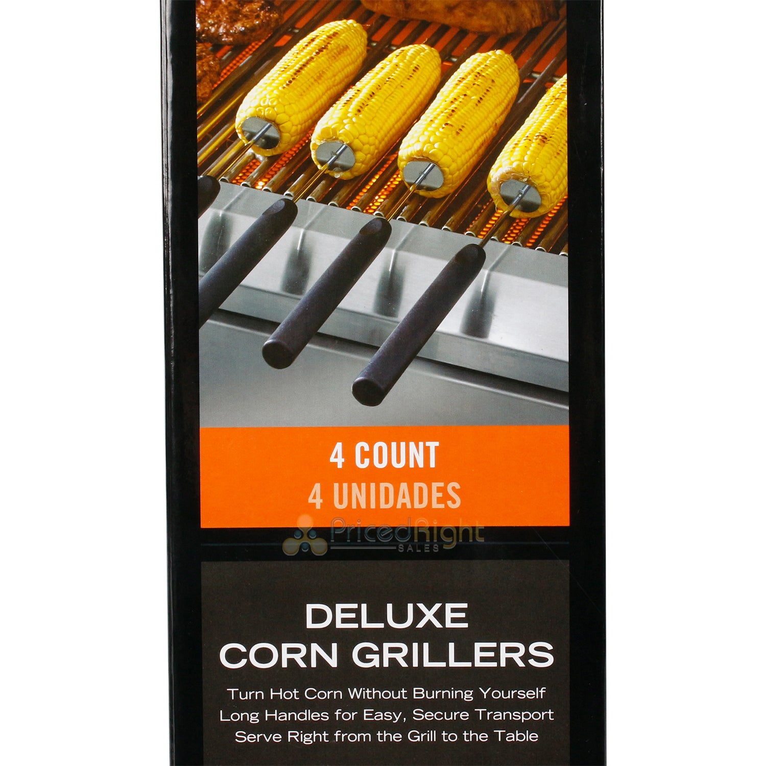 Mr Bar-B-Q Deluxe Corn Grillers With Grip Handles For Corn On The Cob 4 Count