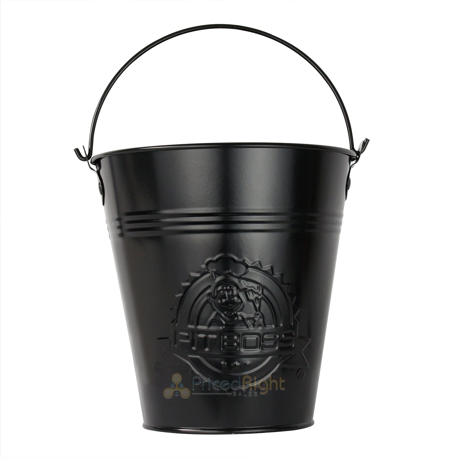 Pit Boss Stainless Steel Grease Catch Bucket With Handle Dishwasher Safe Black
