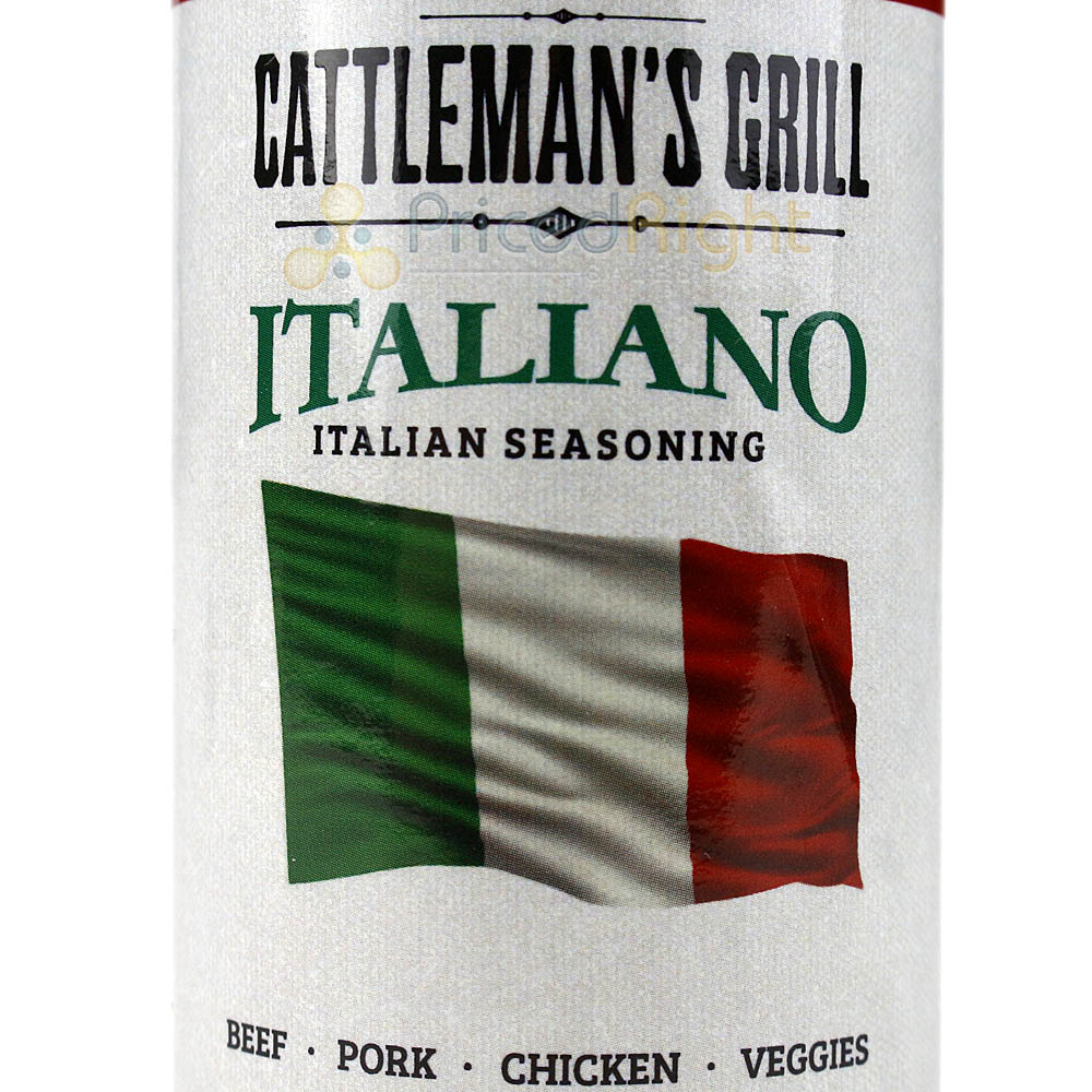 Cattleman's Grill Italiano Italian Style Seasoning 6 oz. Bottle Classic Blend