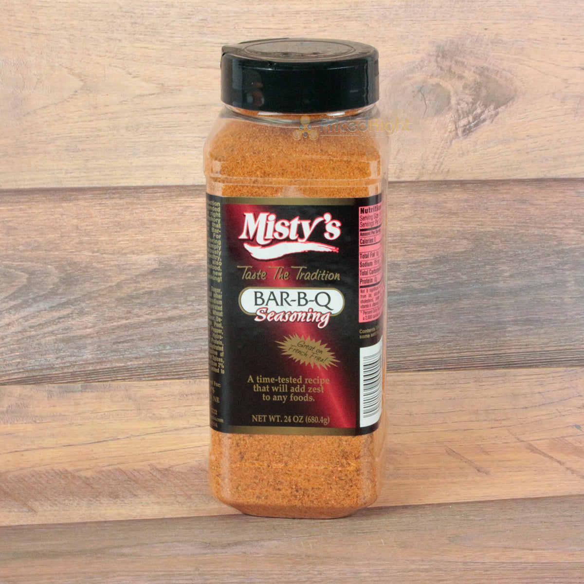 Misty's Steakhouse BBQ Seasoning Gluten Free No MSG Meat Poultry Game 24 Ounce