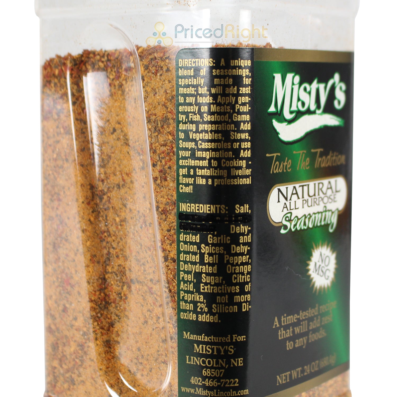 Misty's Steakhouse Natural All Purpose Seasoning 24 Oz No MSG 4210900015