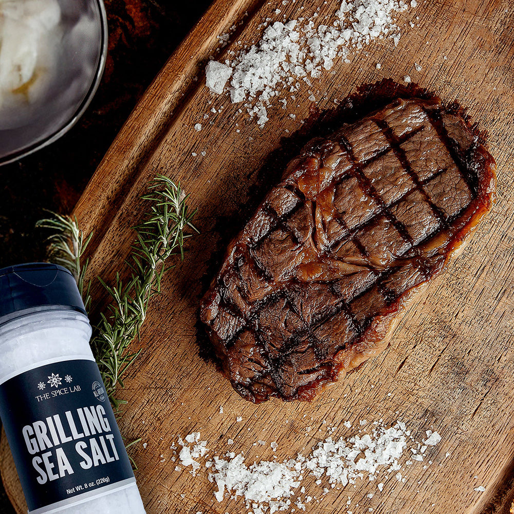 The Spice Lab Grilling Sea Salt 8 Oz Gluten Free Kosher Non GMO 4298-PJ4-GRO