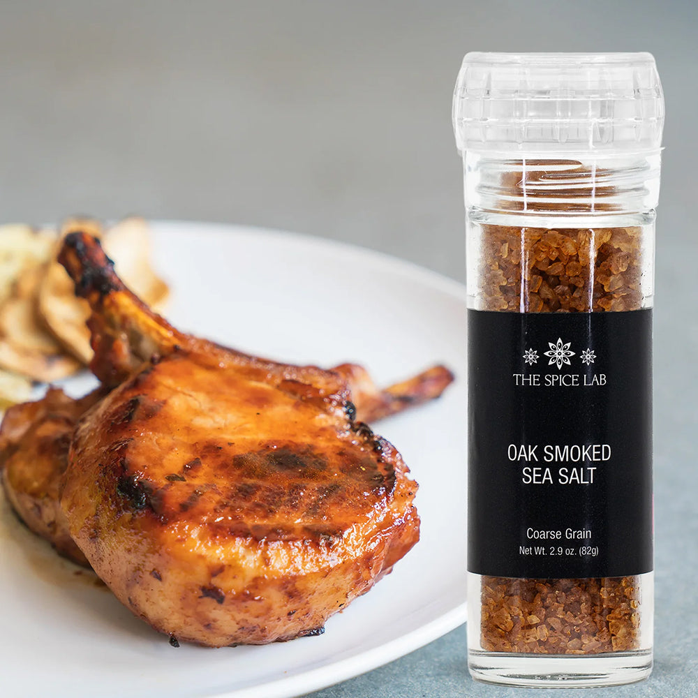 The Spice Lab Oak Smoked Coarse Sea Salt Grinder 4.3 Oz Gluten Free 4306-GG1-GRO
