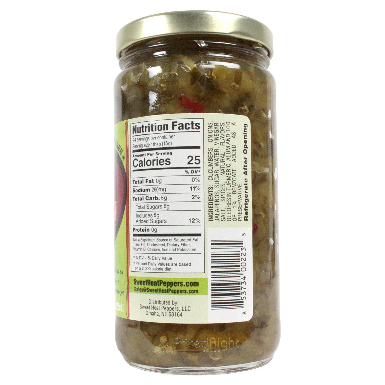 Sweet Heat Relish Sweet & Spicy Pickle Relish Fat-Free 12 oz Jar