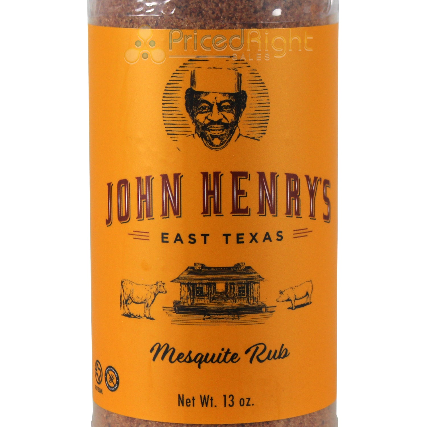 John Henry's Store Mesquite Rub Seasoning 13 Oz Bottle All Purpose 55114