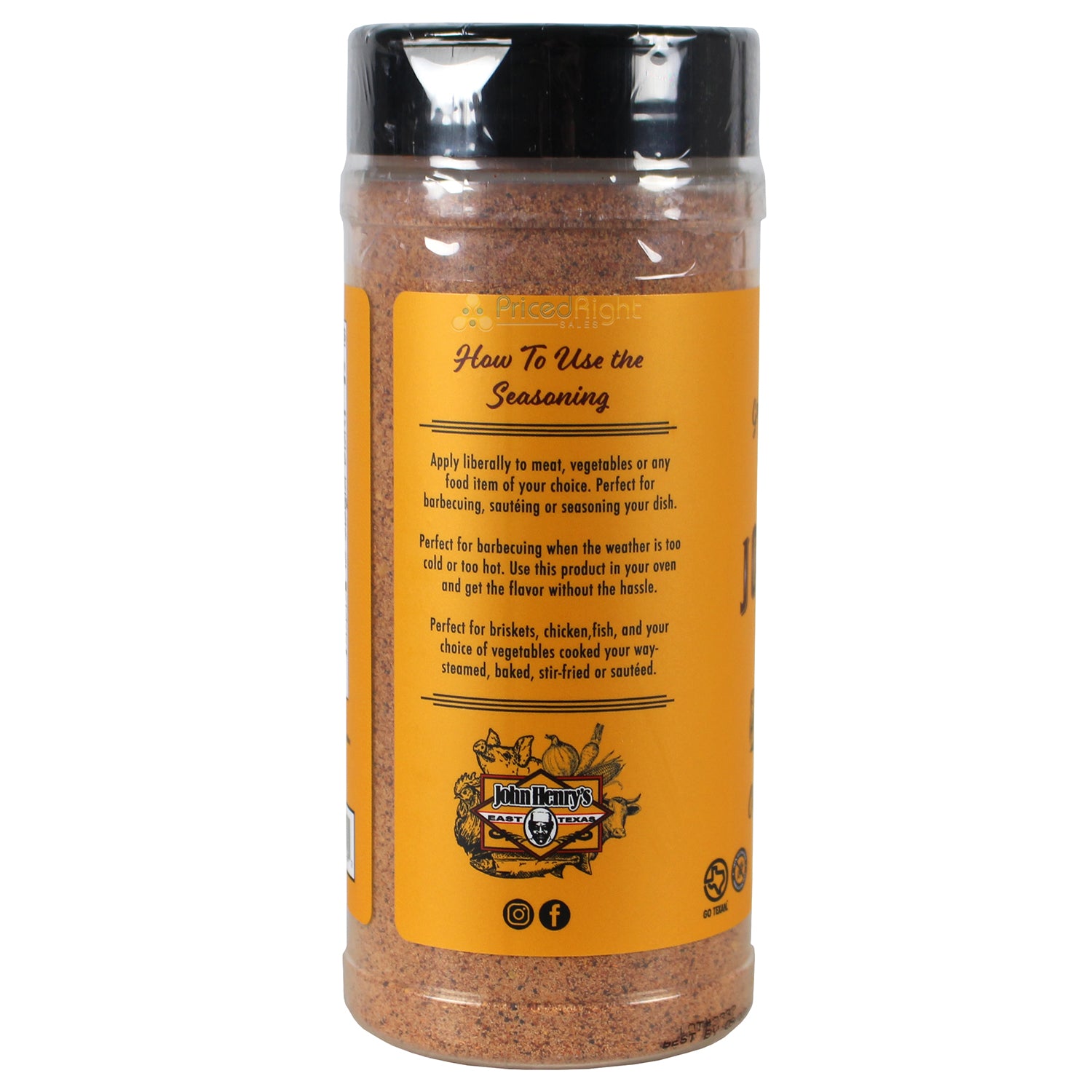 John Henry's Store Ole Bobs Hickory w/ Garlic Rub Seasoning 11.5 Oz Bottle 55126