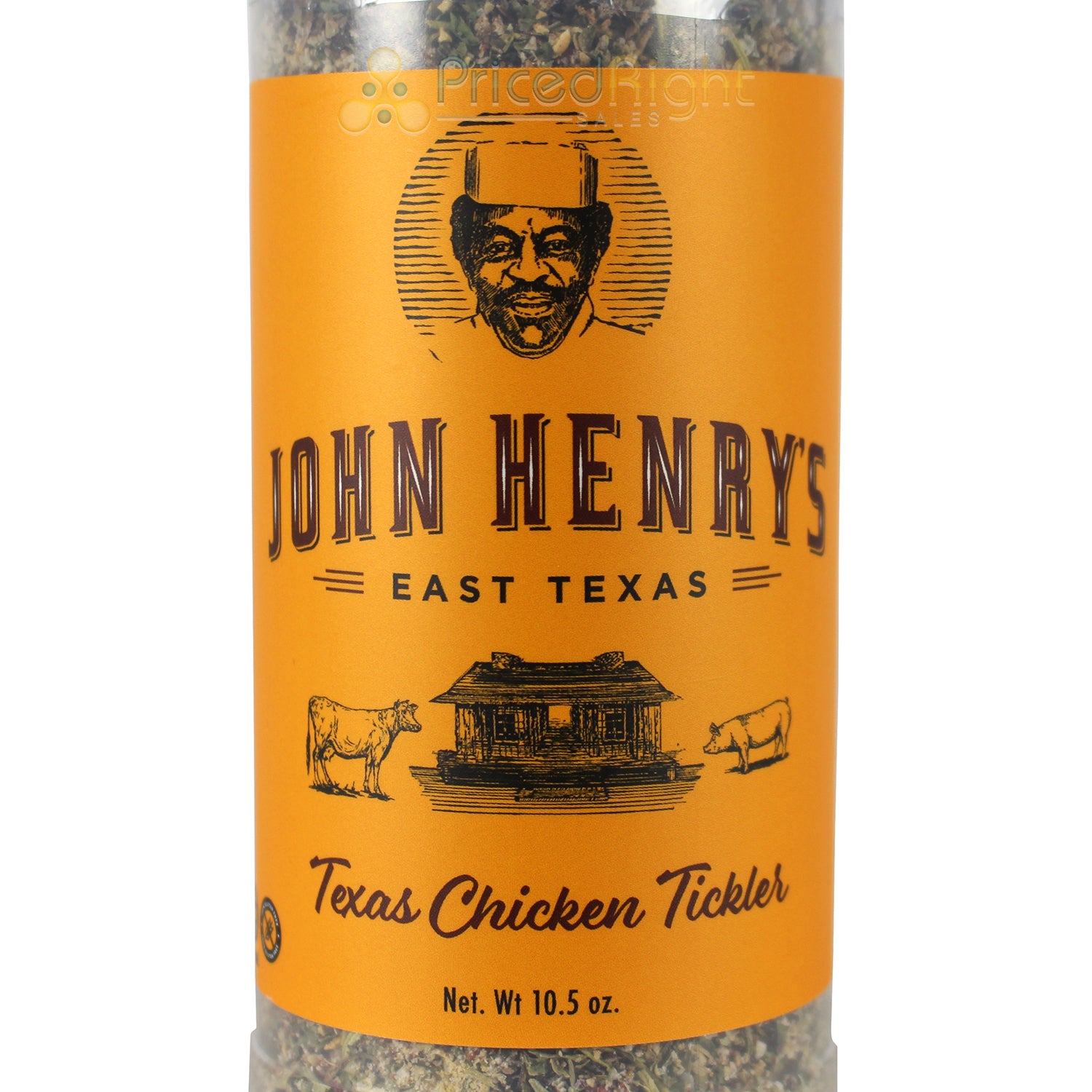 John Henry's Store Texas Chicken Tickler Rub Seasoning 10.5 Oz Bottle 55295