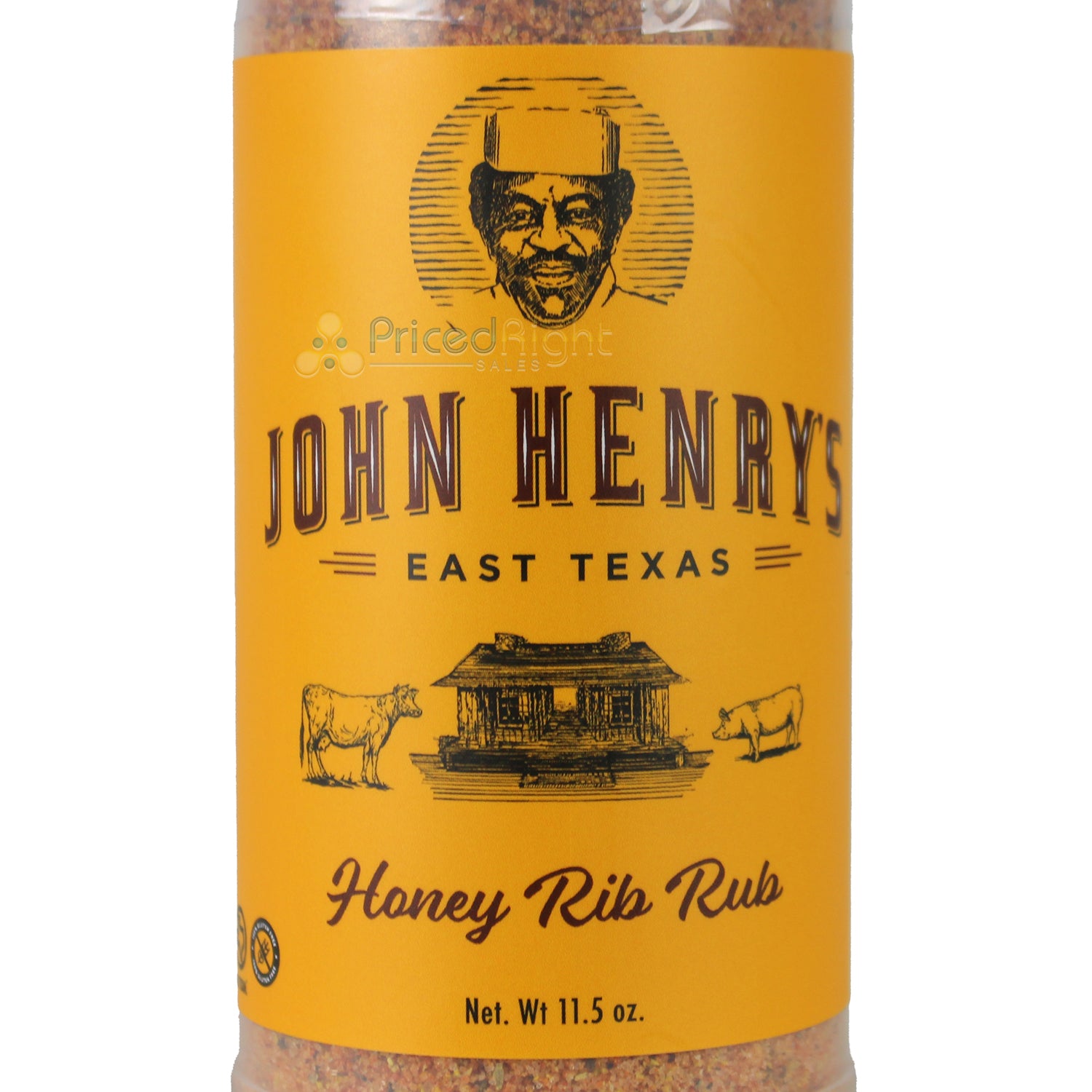 John Henry's Store Honey Rib Rub Seasoning 11.5 Oz Bottle All Purpose 55523