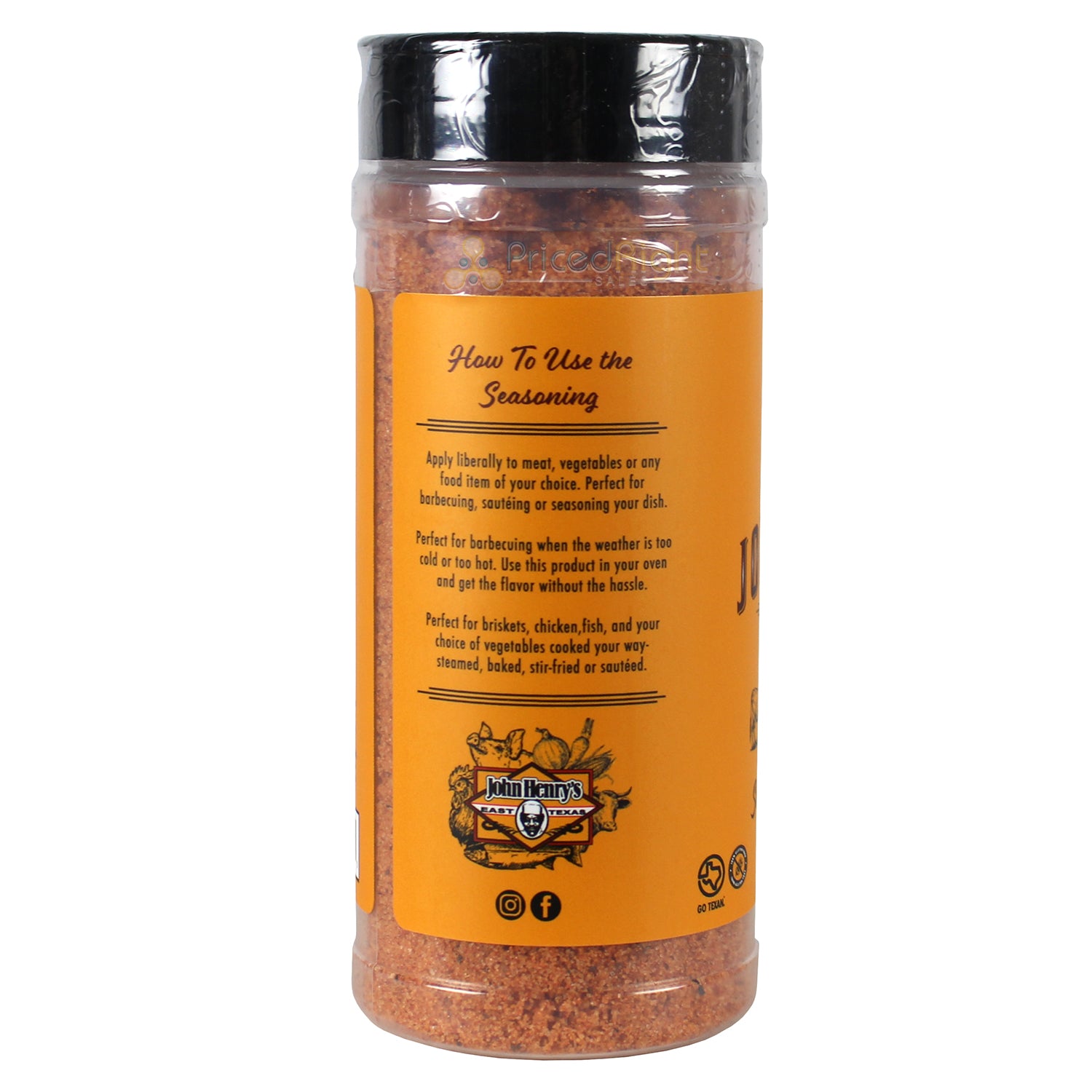 John Henry's Store Smokey Bourbon Rub Seasoning 10.5 Oz Bottle All Purpose 55761