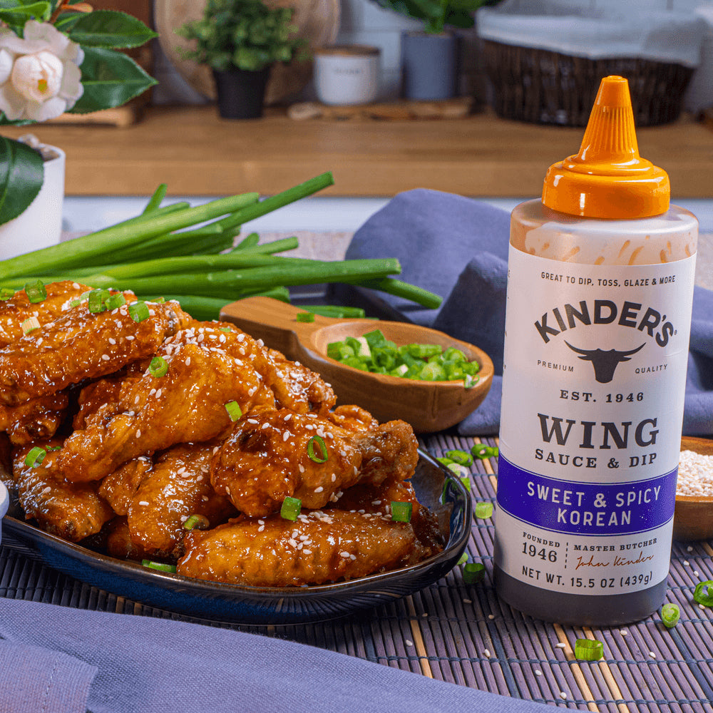 Kinders Sweet & Spicy Korean Wing Sauce 15.5 Oz No HFCS Premium Quality  65510