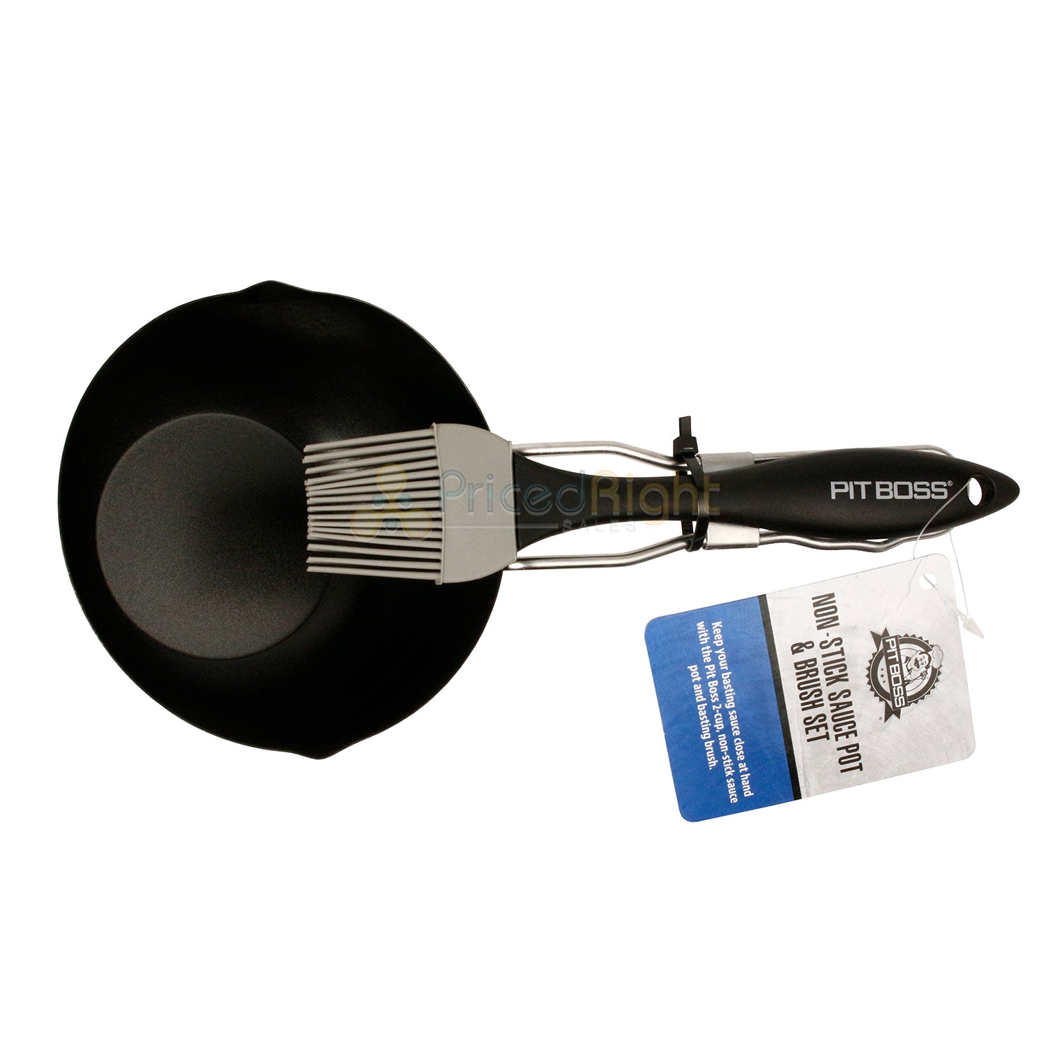 Pit Boss Non-Stick Finish Bar-B-Que Cooking Sauce Pot & Basting Brush Set 67267