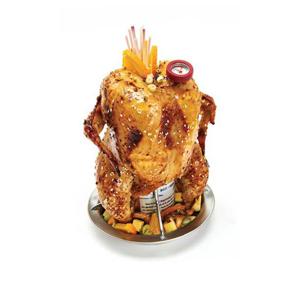 Broil King Chicken Roaster Stainless Steel w/ Thermometer 69132