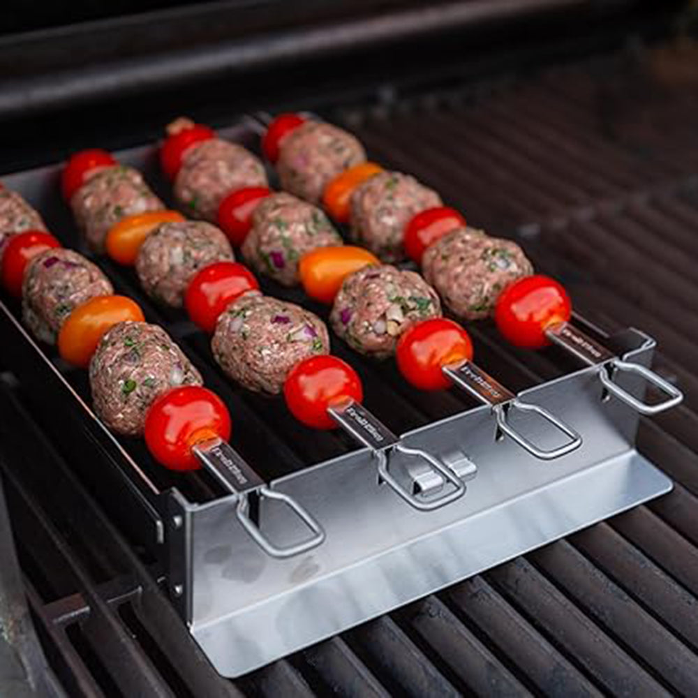 Broil King Kebab Rack w/ Four 12" Skewers Stainless Steel 69138