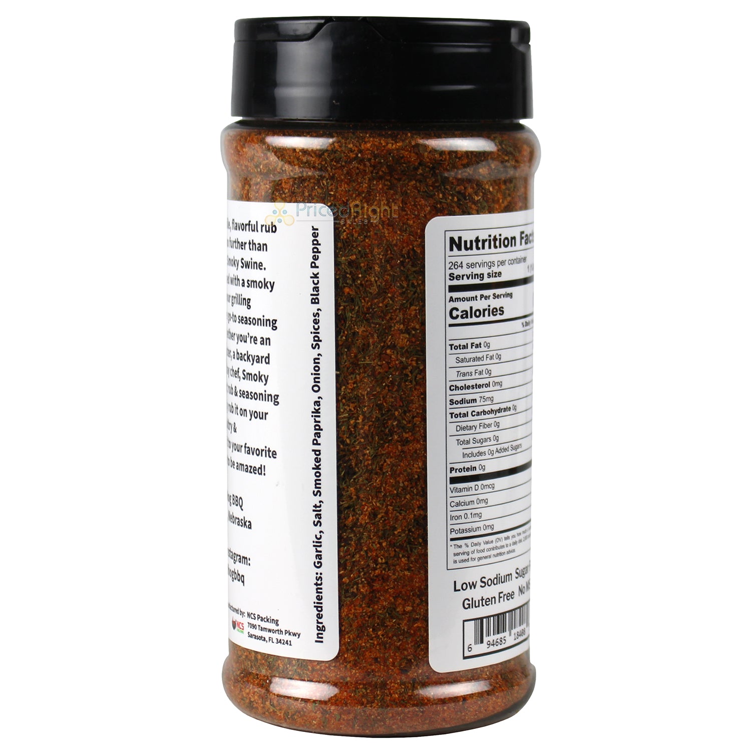 Bearded Hog BBQ Smoky Swine All Purpose Rub & Seasoning 9.3 Oz 694685184089