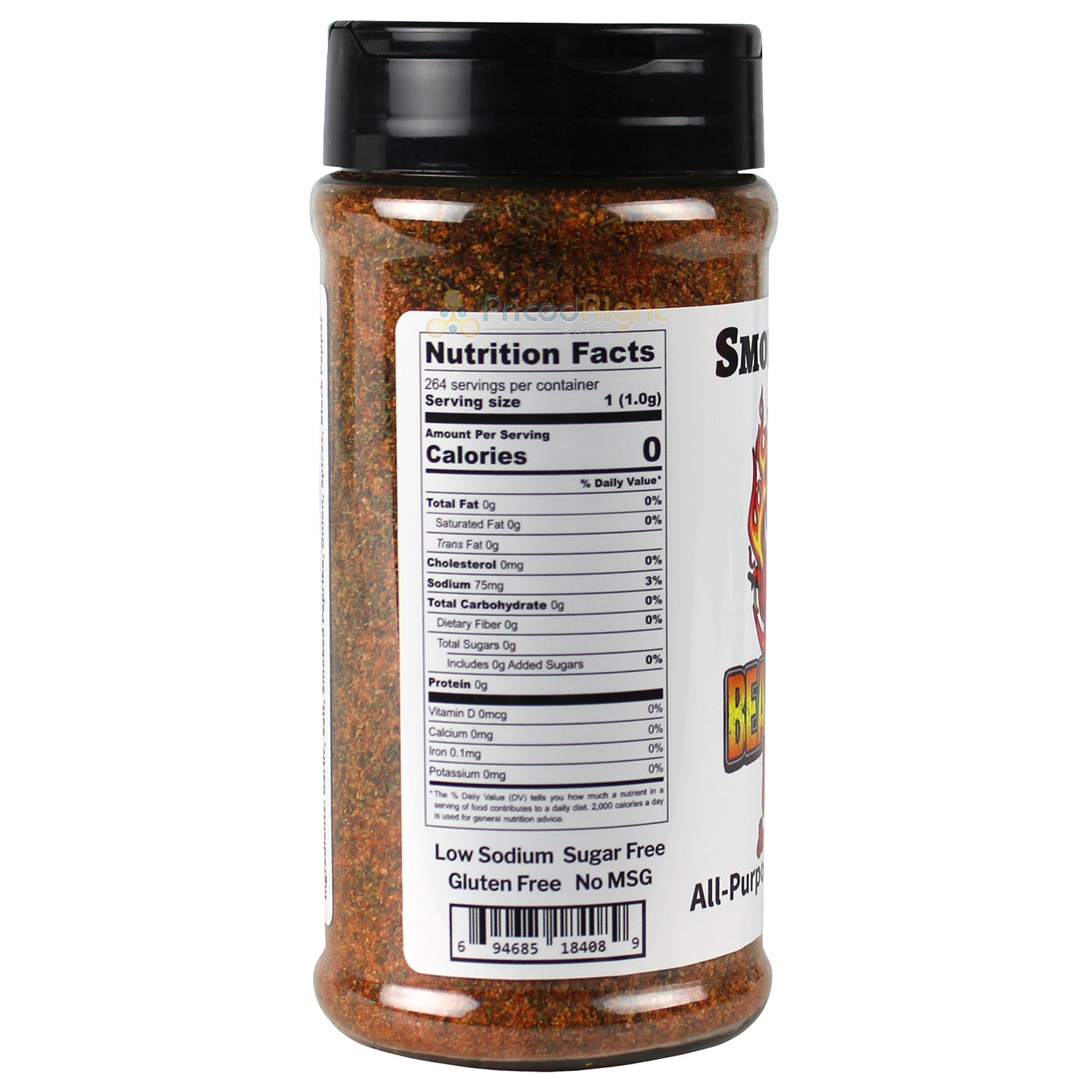 Bearded Hog BBQ Smoky Swine All Purpose Rub & Seasoning 9.3 Oz 694685184089