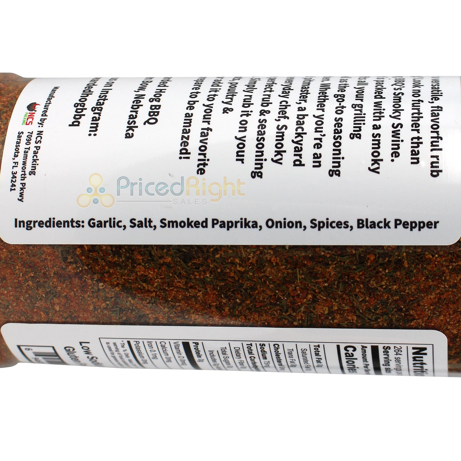 Bearded Hog BBQ Smoky Swine All Purpose Rub & Seasoning 9.3 Oz 694685184089