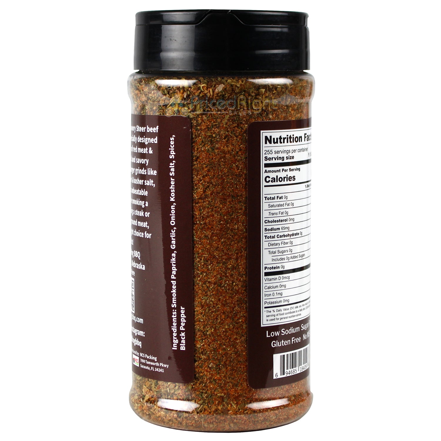 Bearded Hog BBQ Savory Steer Beef Rub & Seasoning 8.25 Oz No MSG 694685184096