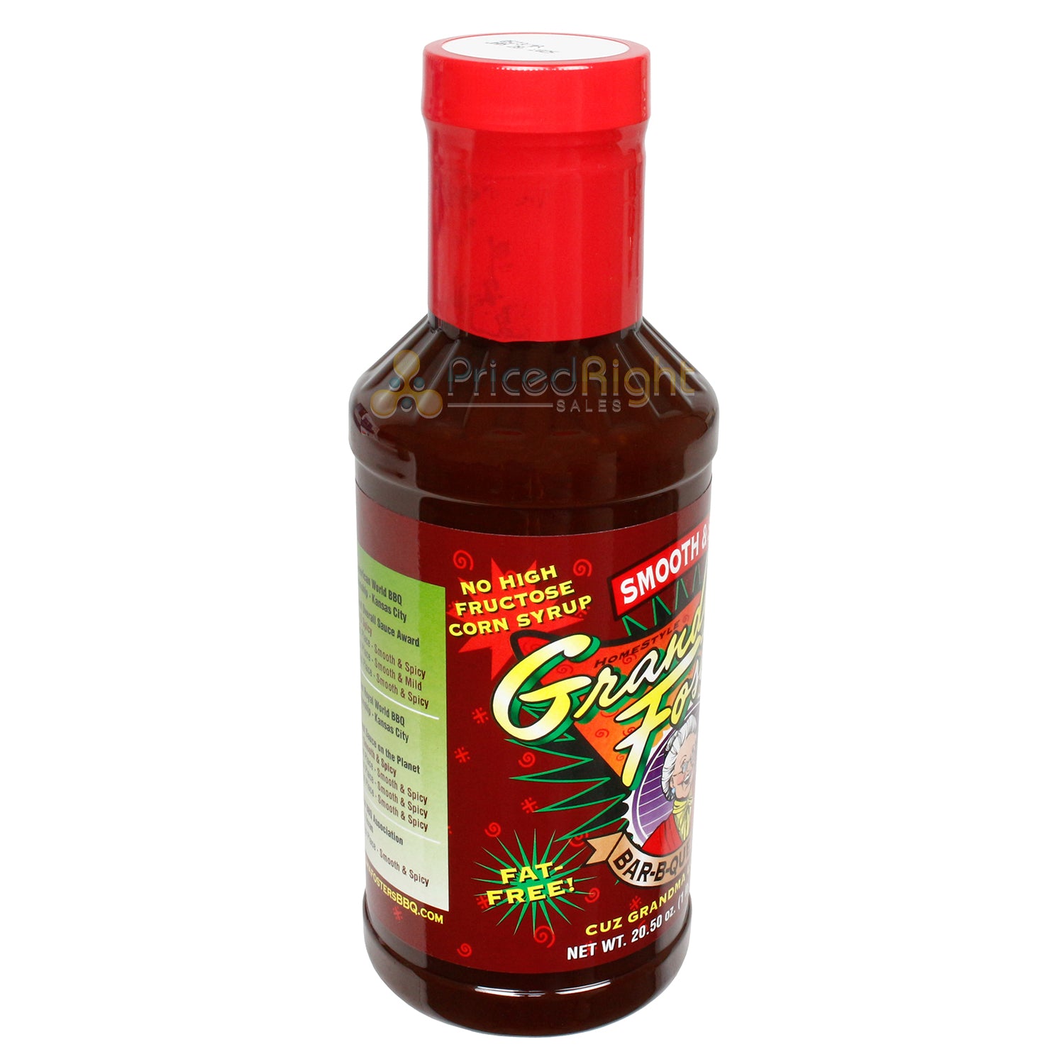 Grandma Foster's Homestyle Smooth and Spicy Bar-B-Que Sauce Gluten Free 20.5 Oz