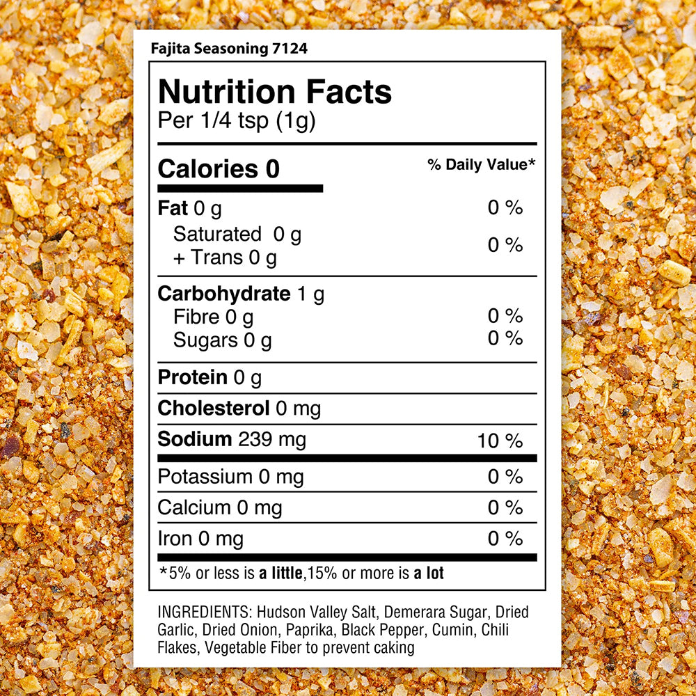 The Spice Lab Fajita Seasoning 6.2 Oz Gluten Free Kosher Non GMO 7124-PJ4-STR