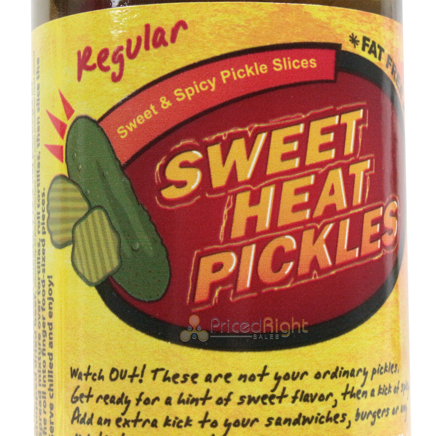 Sweet Heat Pickles Sweet & Spicy Pickle Slices Fat Free 12 oz Jar