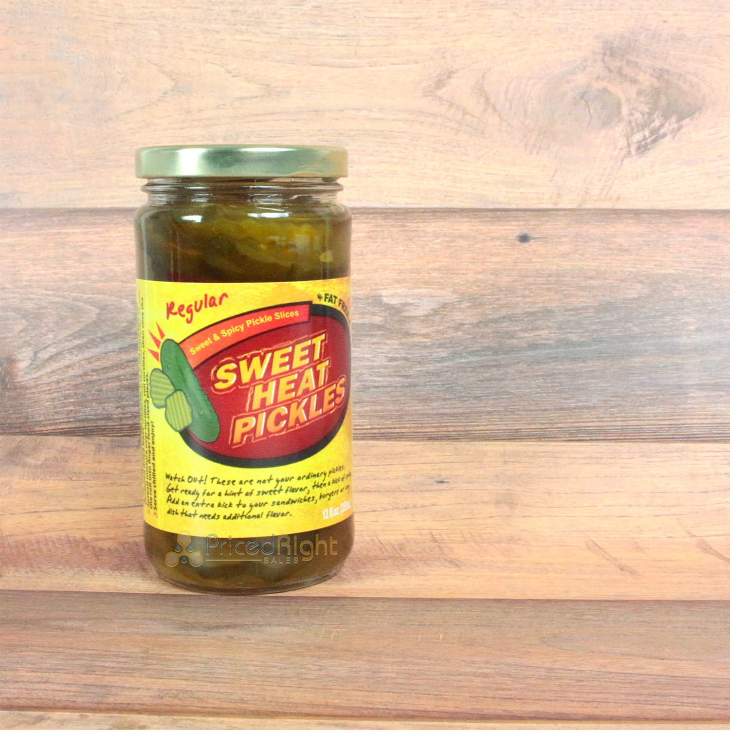 Sweet Heat Pickles Sweet & Spicy Pickle Slices Fat Free 12 oz Jar