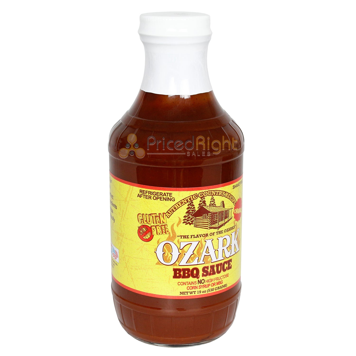 Ozark Original BBQ Sauce Country Recipe Gluten Free No MSG No HFCS 19 Ounce