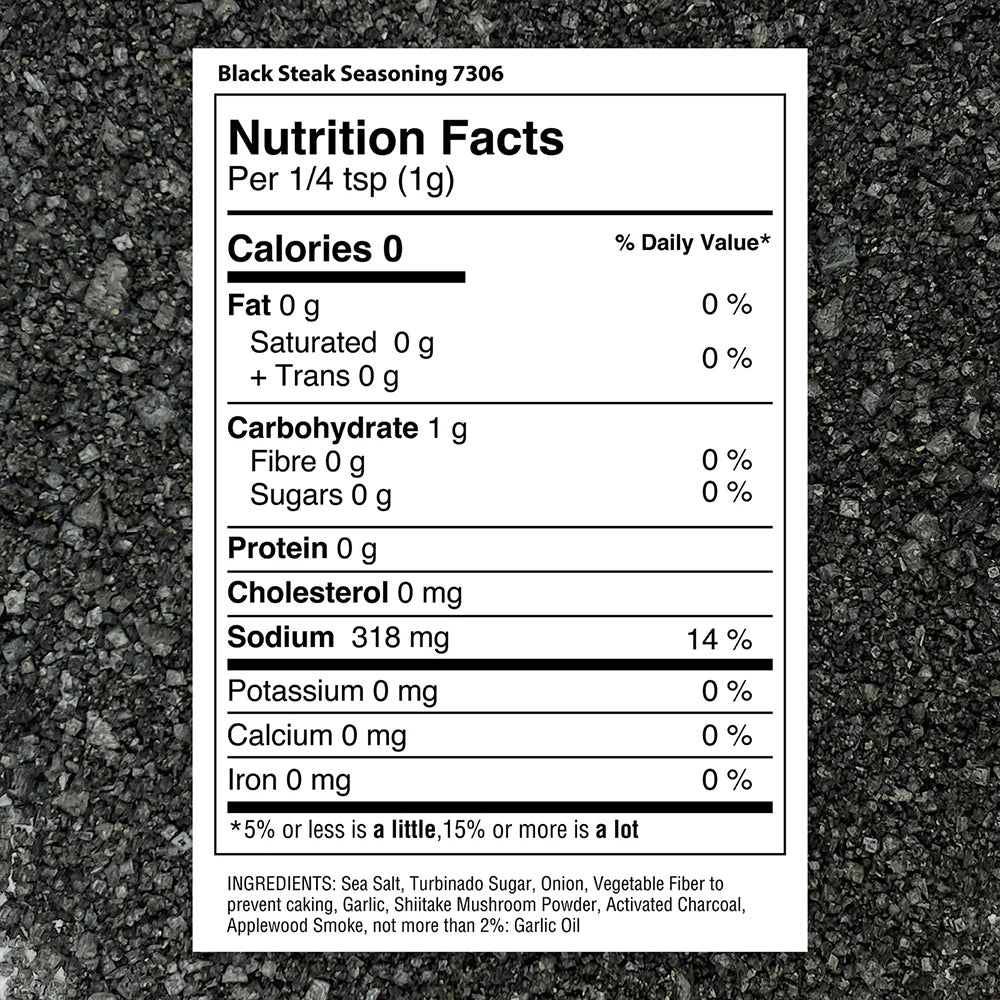 The Spice Lab Black Steak Seasoning 5.9 Oz Gluten Free All Natural 7306-PJ4-GRO