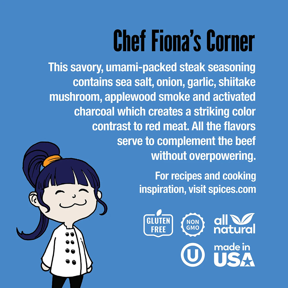 The Spice Lab Black Steak Seasoning 5.9 Oz Gluten Free All Natural 7306-PJ4-GRO