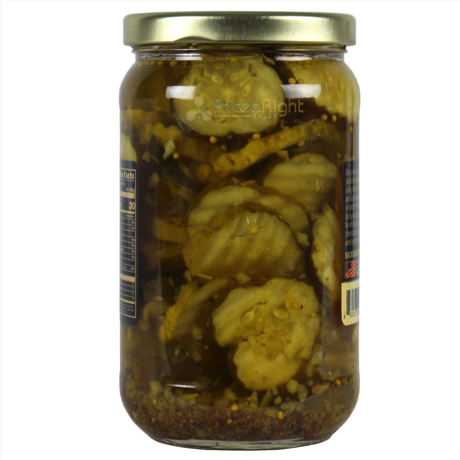 Backyard Brine Sweet Heat Jalapeno Bread & Butter Pickles 16 Oz