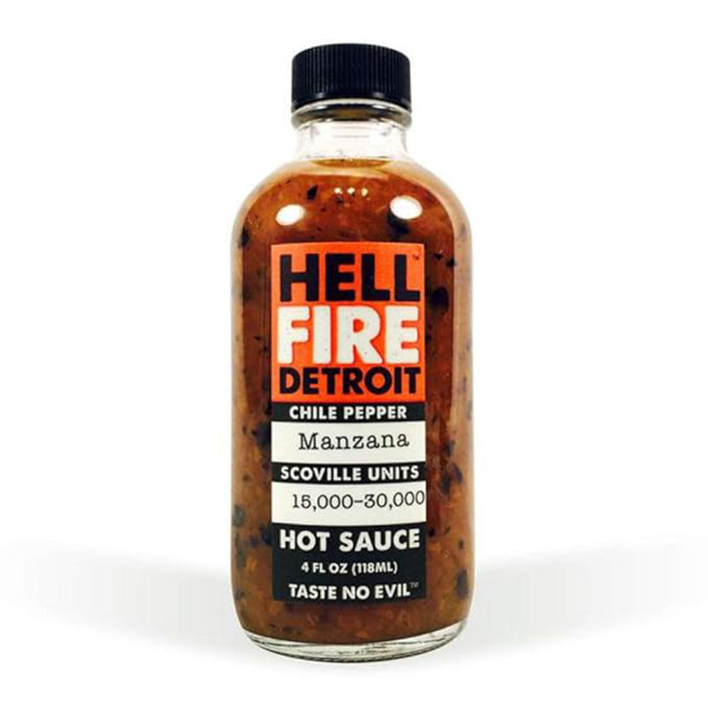 Hell Fire Detroit Hot Box #1 Hot Sauce Gift Pack Gluten Free Vegan 852963006045