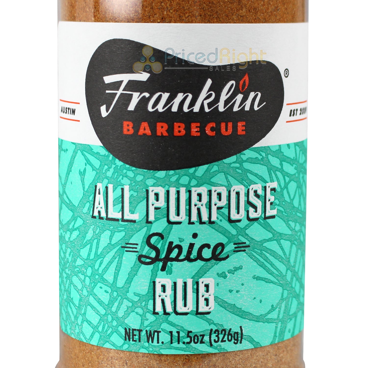 Franklin All Purpose Spice Rub 11.5 Oz Gluten Free 86000533803