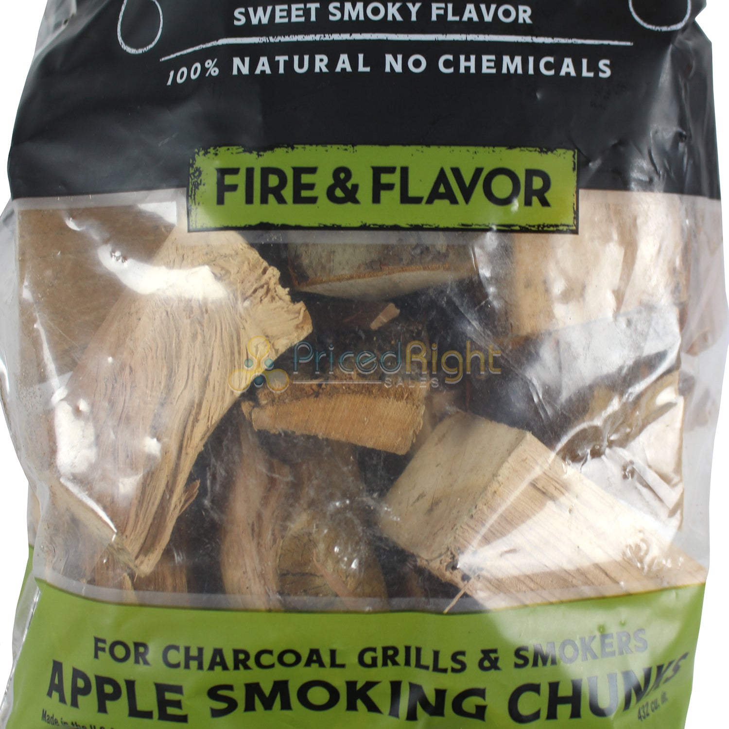 Fire & Flavor Premium Smoking Apple Wood Chunks 4lbs 892805005720