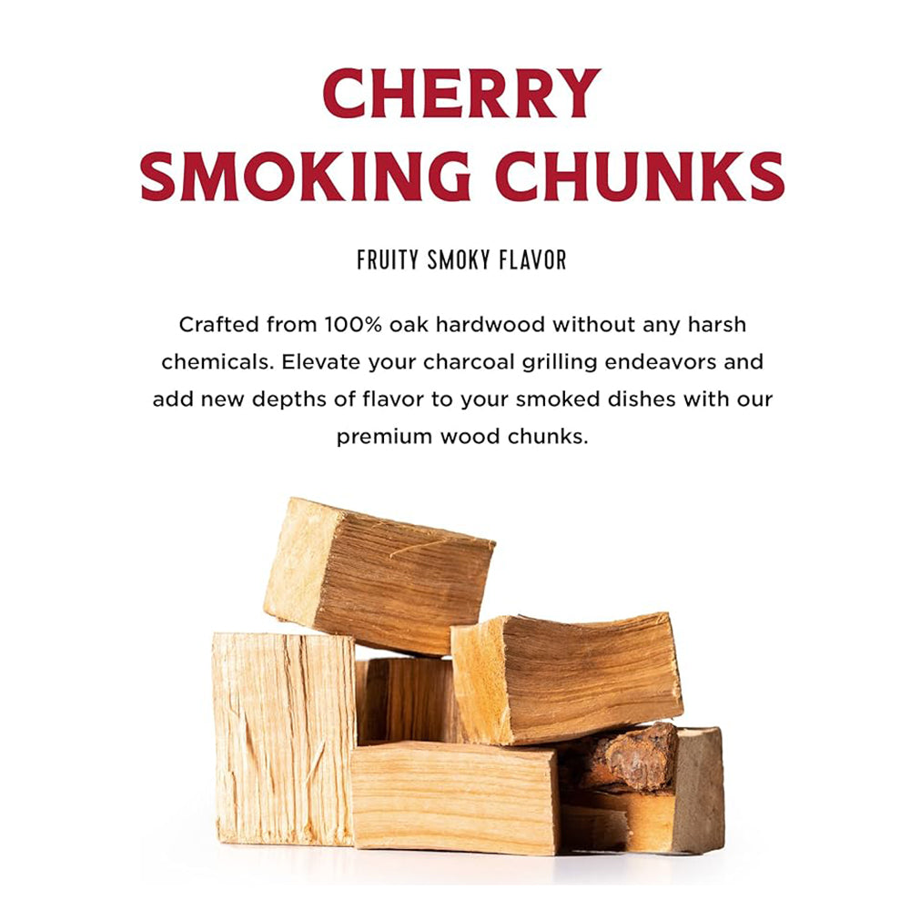 Fire & Flavor Premium Smoking Cherry Wood Chunks 4lbs 892805005775