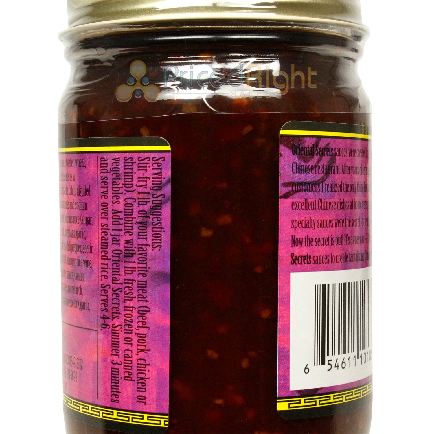 Oriental Secrets Kickin' Kung Pao Sauce Szechuan Chinese Stir-Fry No MSG 12 Oz