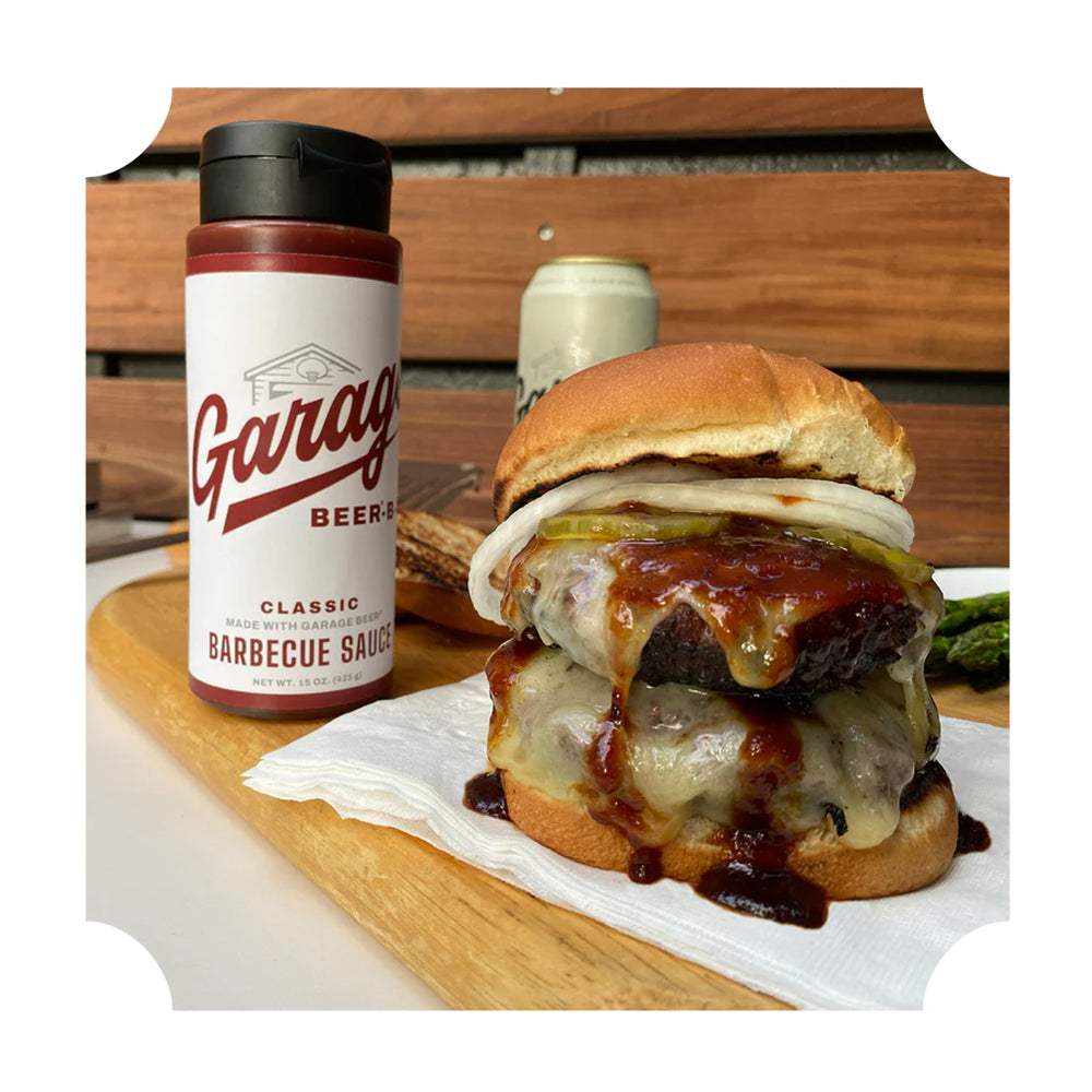 Garage Beer-B-Q Classic Barbecue Sauce 15 Oz w/ 10 Percent Beer Kosher 9717-6