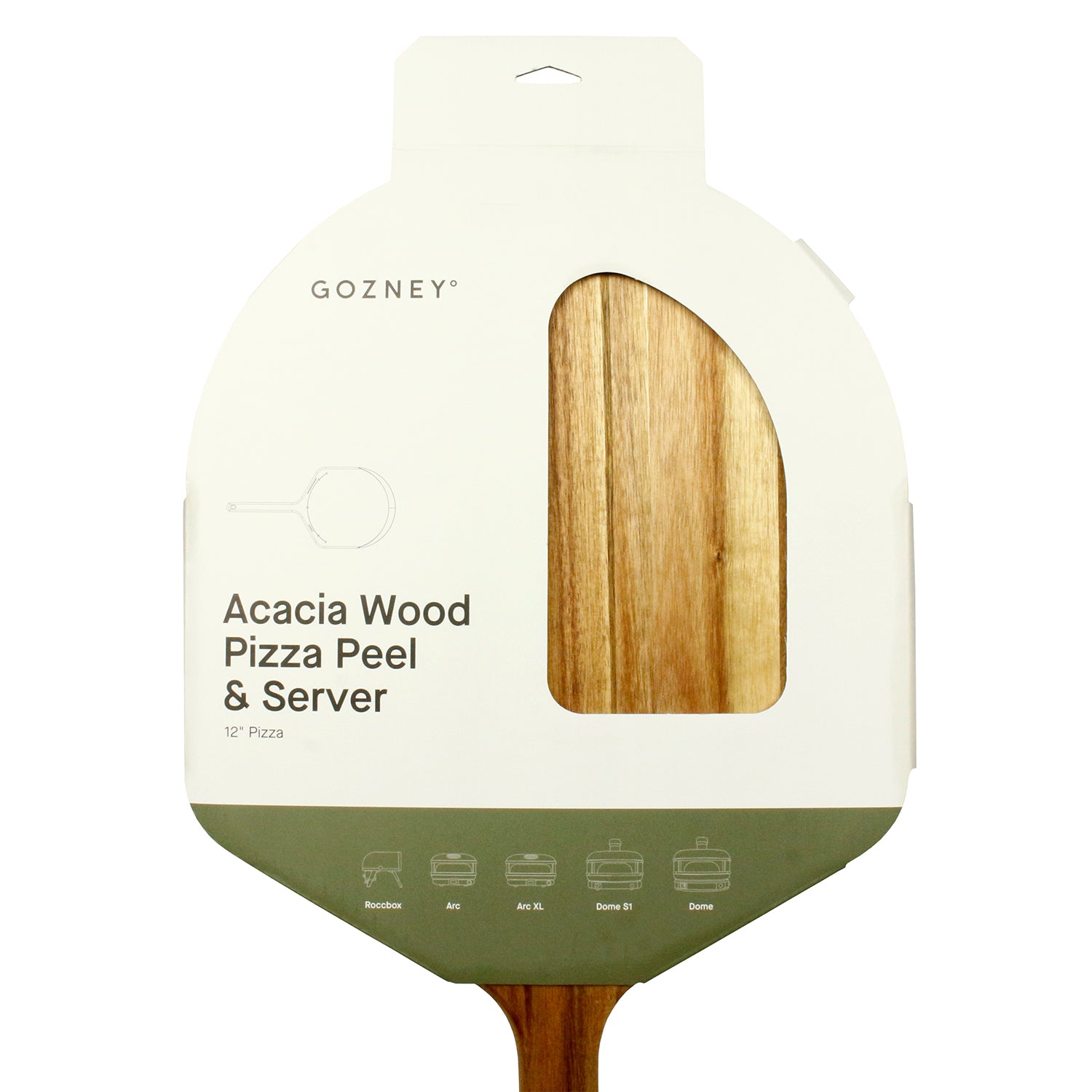 Gozney 12" Acacia Wood Placement Peel and Server Hardwood 1/2" Thick AD1769