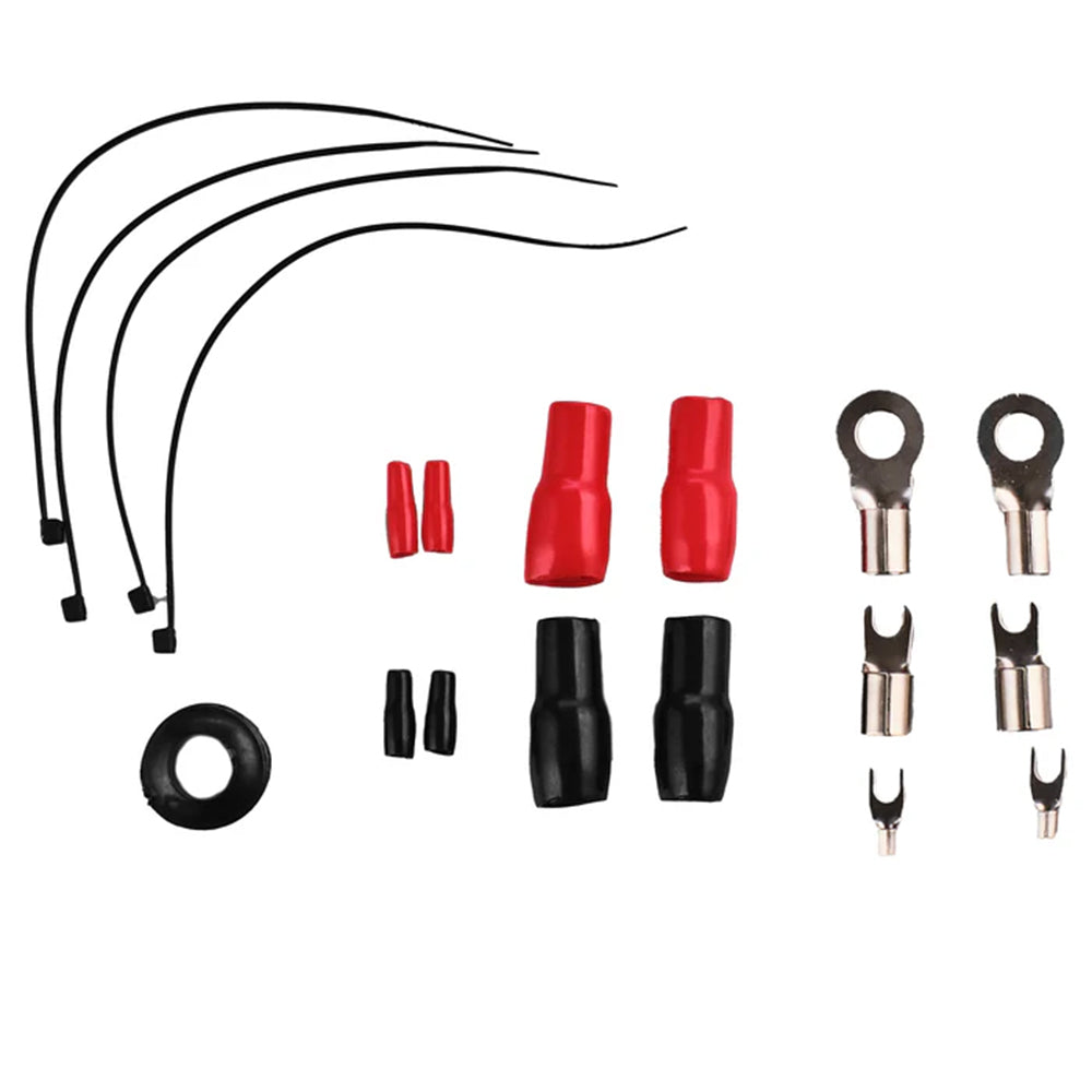 DS18 4 Gauge Amplifier Wiring Kit Installation Red CCA 4 Gauge 1680W AKIT4.RD