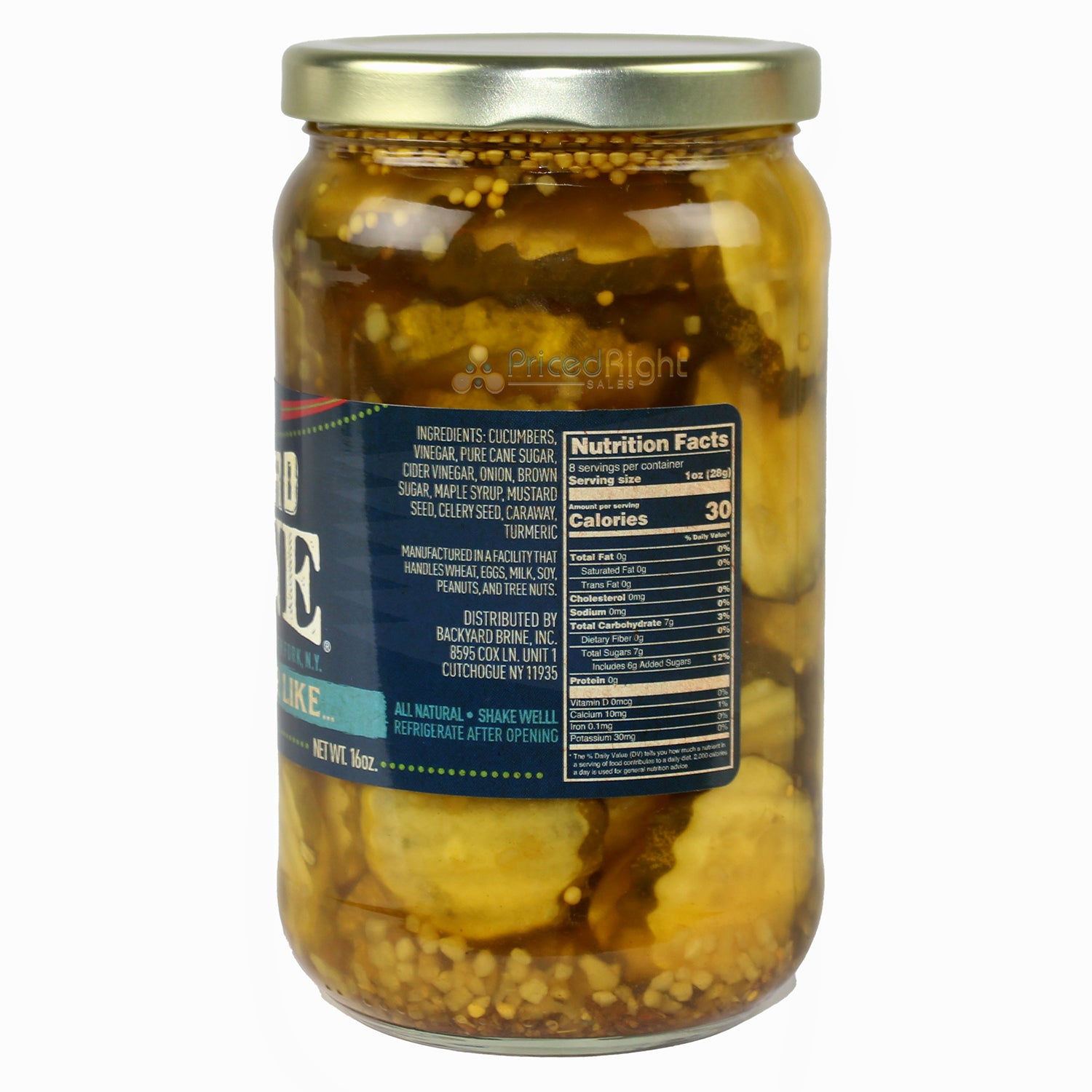 Backyard Brine We Go Together Like Bread and Butter Pickles 16 oz Vegan