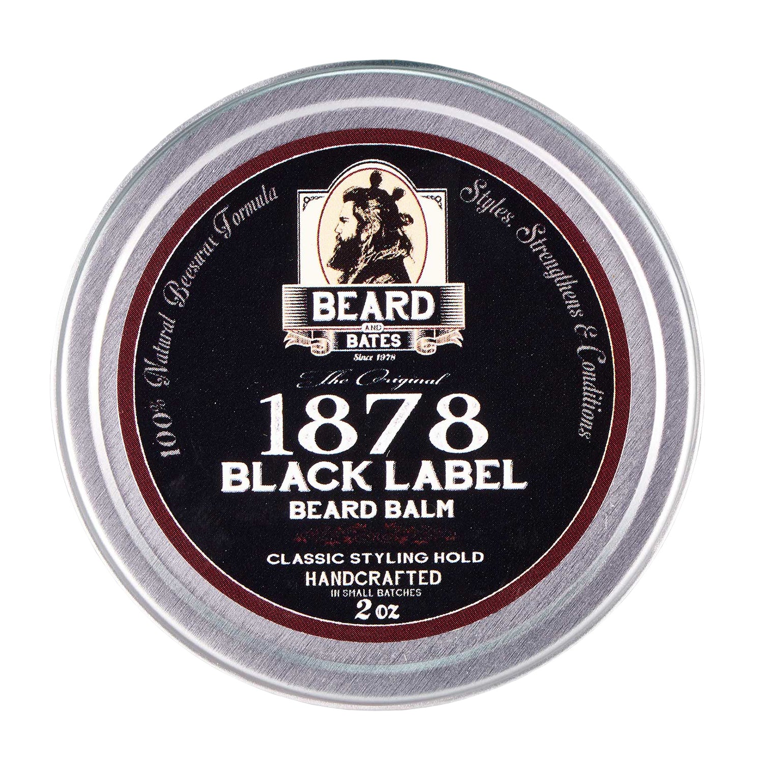 Beard & Bates 1878 Black Label Beard Balm Classic Styling Hold Finishing Balm