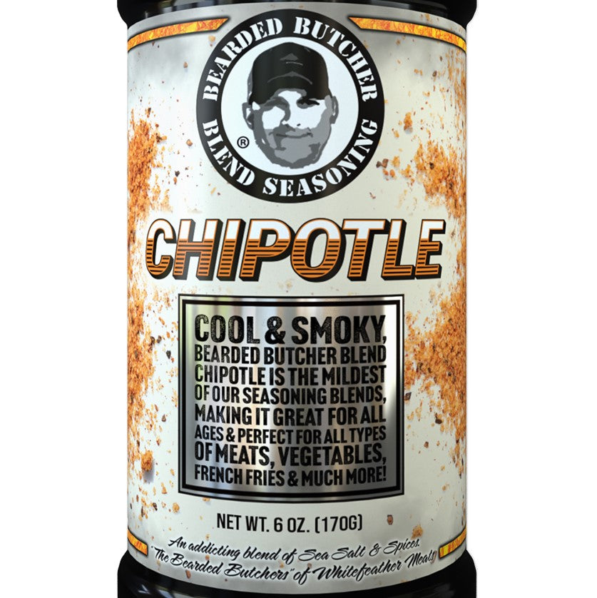 Bearded Butcher Chipotle Seasoning Cool & Smoky No MSG Sugar Free 6 oz