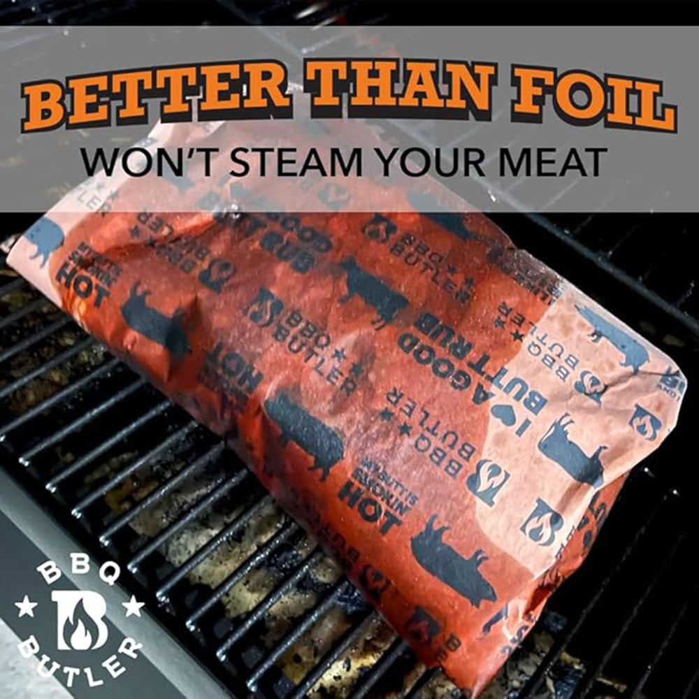 The BBQ Butler Pink Butcher Paper Smoking Wrap 24" x 150' BBQButlerPaper