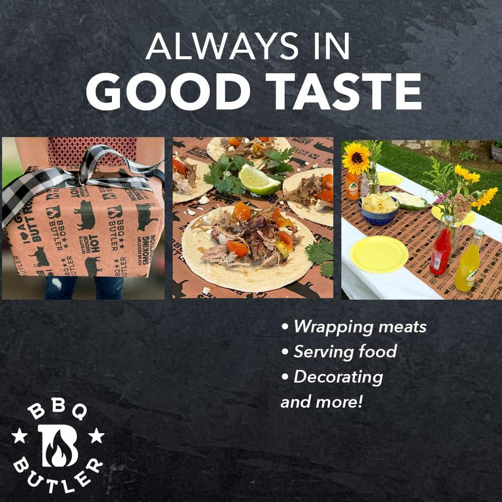 The BBQ Butler Pink Butcher Paper Smoking Wrap 24" x 150' BBQButlerPaper