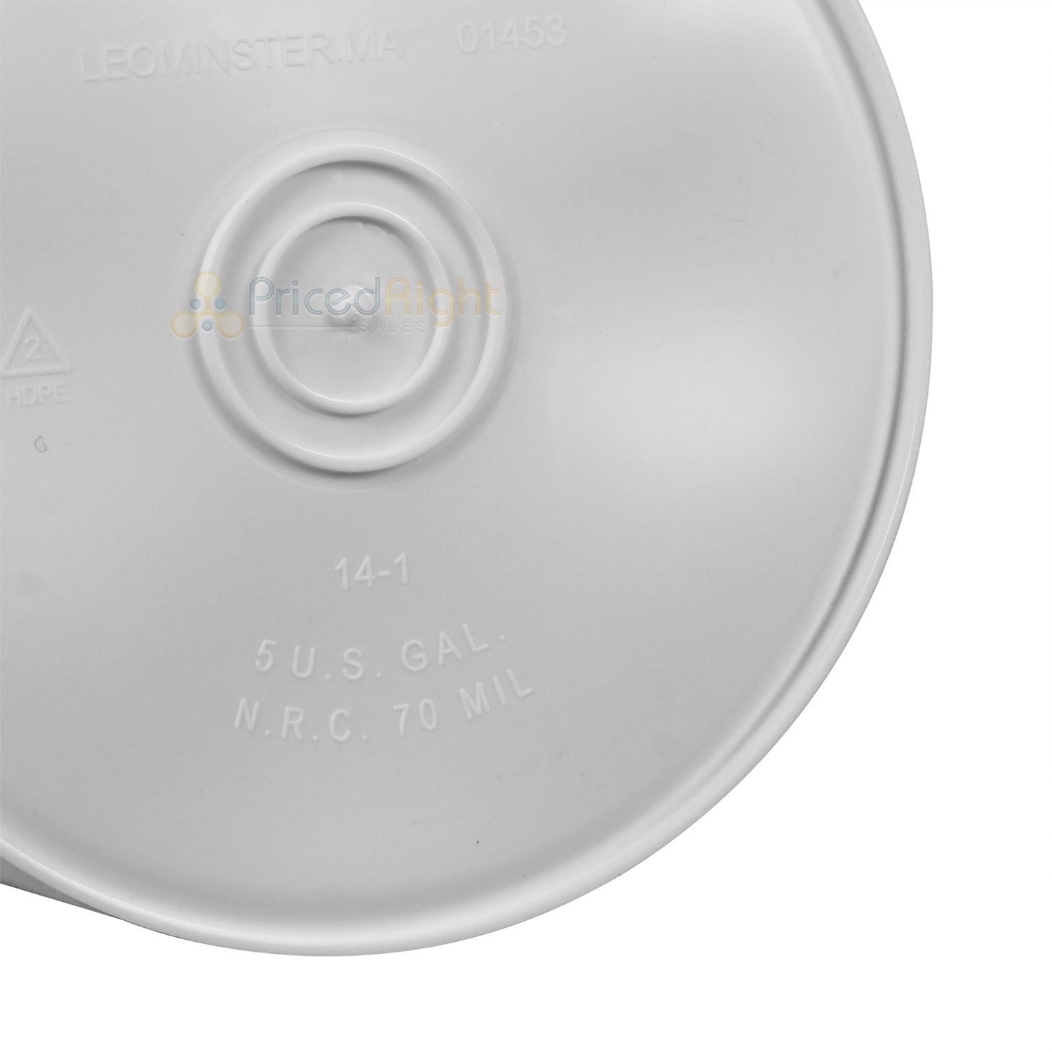 Big BBQ Company 5 Gallon Plastic Storage Bucket 12-Inch Diameter W/ Lid & Handle