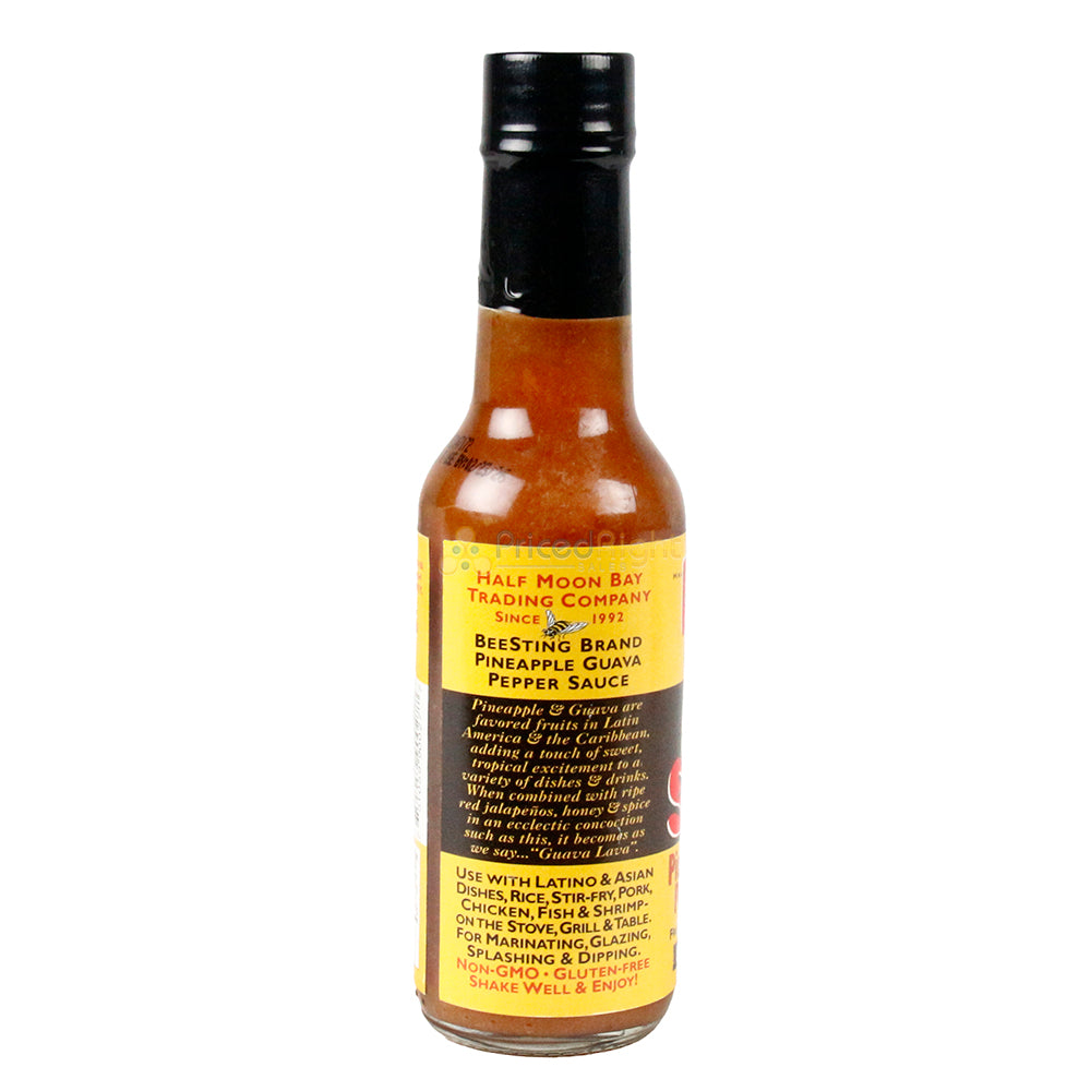 Bee Sting Pineapple Guava Pepper Sauce 5 Oz Non GMO Gluten Free Medium Heat