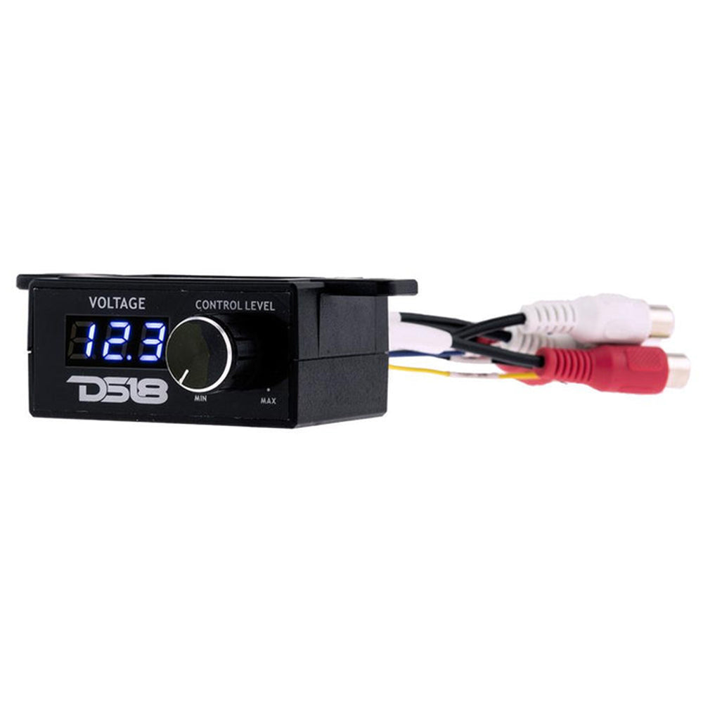 DS18 BK VR BKVR Remote Amplifier Level Controller with LED Volt-Meter Bass Knob