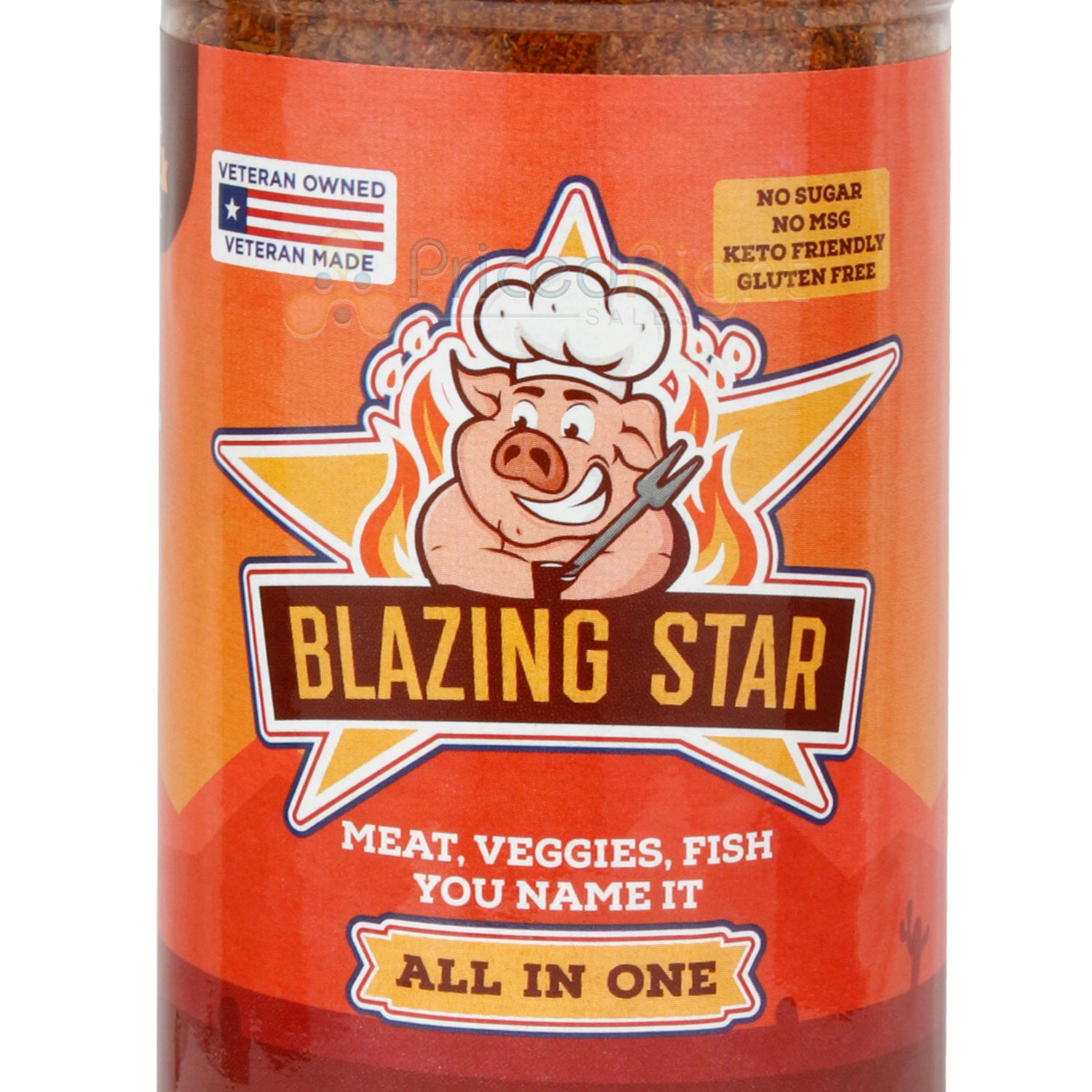 Blazing Star All-Purpose In One BBQ Rub & Seasoning Gluten-Free No MSG 10.4 Oz