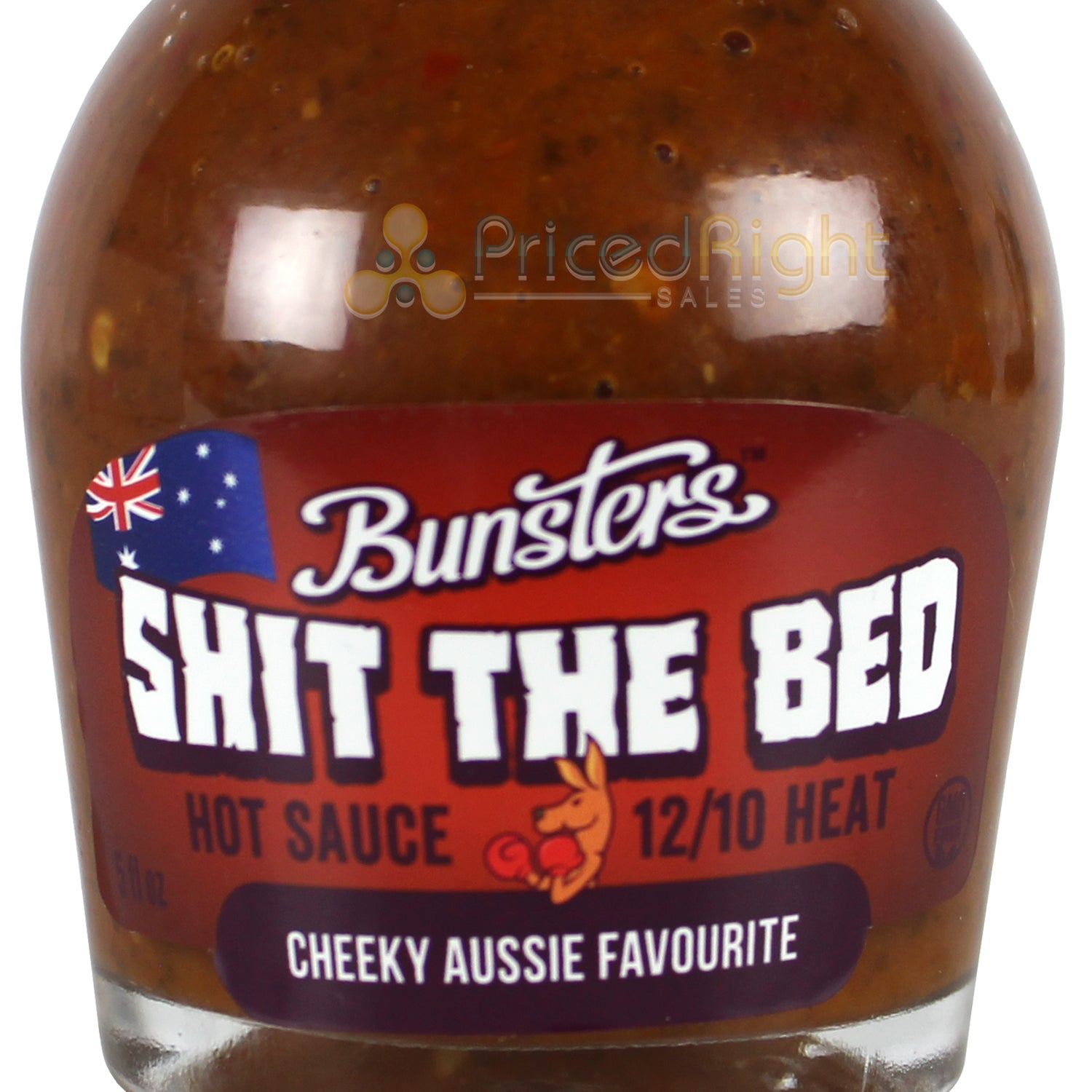 Bunsters The Bed Aussie Hot Sauce 12/10 Heat 5 Oz Gluten Free BUNSTERS-2087