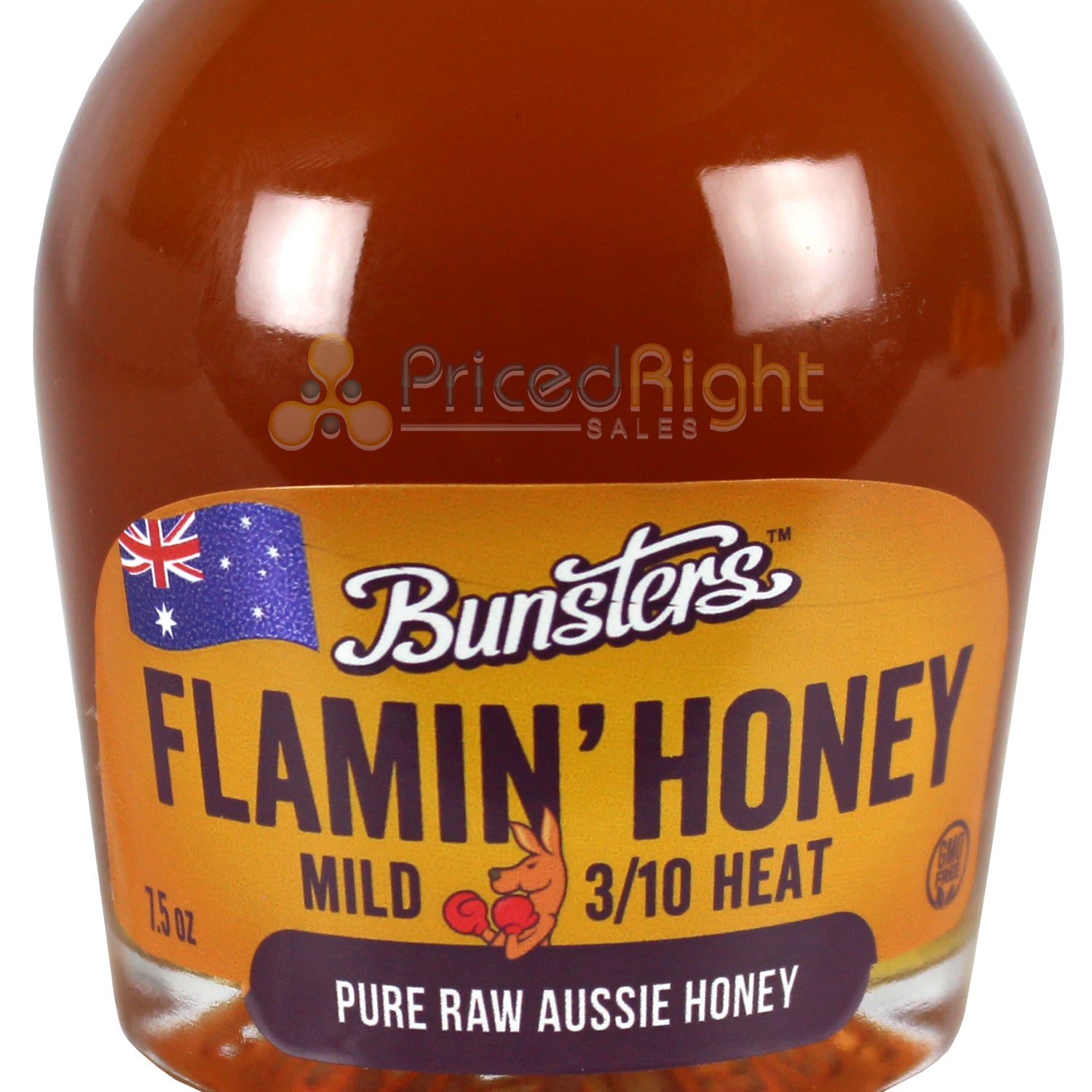 Bunsters Australian Flamin Honey Mild Heat Pizza Bacon Chicken Gluten Free 7.5 Ounce